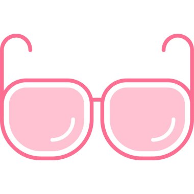 Gözlük. Web simgesi vektör illüstrasyonu