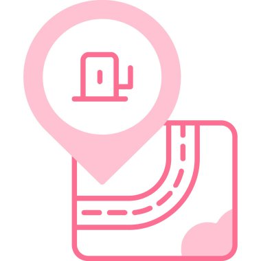 konum. Web simgesi basit illüstrasyon