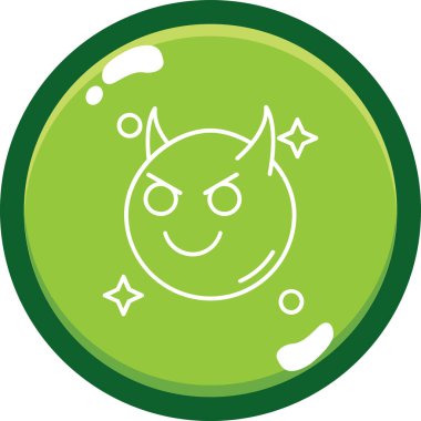 Şeytan simgesi vektör illüstrasyonu