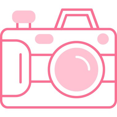 kamera simgesi vektör illüstrasyonu