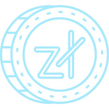 Benzersiz z çizgi vektör simgesi