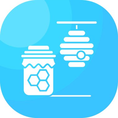 Kavanoz. Web simgesi basit illüstrasyon