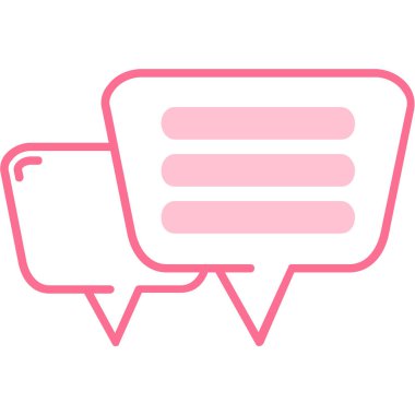 İleti simgesi vektör illüstrasyonlu konuşma balonu