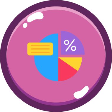 Pasta çizelgesi. Web simgesi