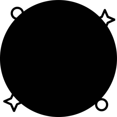 Ay. Web simgesi basit illüstrasyon