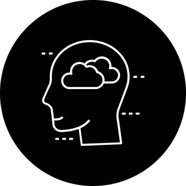 Vektör Beyin simgesi illüstrasyonu