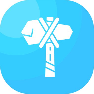 Bir çapraz simgenin vektör illüstrasyonu