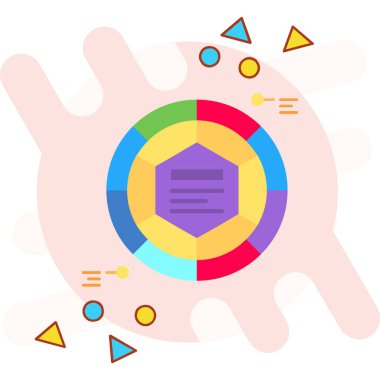 Modern bir tasarımın vektör illüstrasyonu