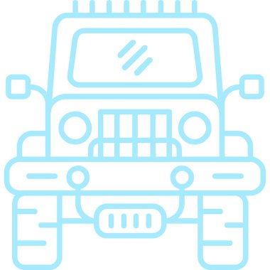 Araç. Web simgesi vektör illüstrasyonu