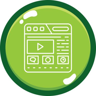 Modern bir simgenin vektör illüstrasyonu