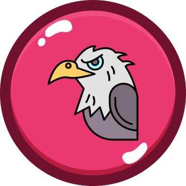 Dövme stili kartal çıkartması.