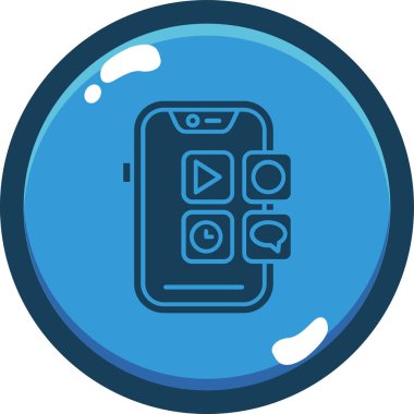 Cep telefonu. Basit resimleme