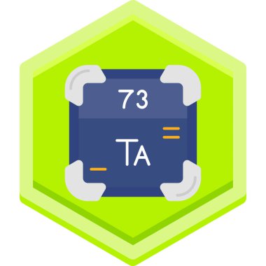 Beyaz arkaplanda altıgen çerçeveli yeşil ve mavi 7 numaralı simgenin çizimi