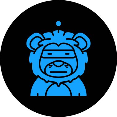 Bir maskenin vektör illüstrasyonu