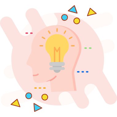 Fikir simge tasarlamak vektör