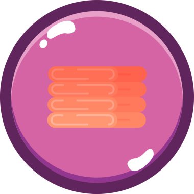 Krema. Web simgesi basit illüstrasyon