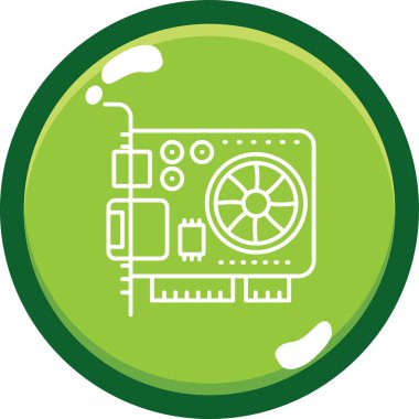 Bir benzin istasyonu simgesinin vektör illüstrasyonu