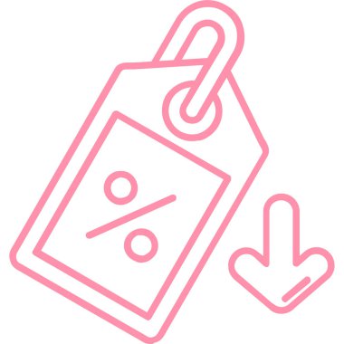 çanta etiketi alışveriş simgesi ana hat biçiminde