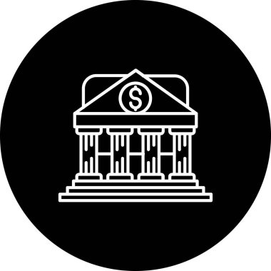 Banka oluşturma vektör simgesi