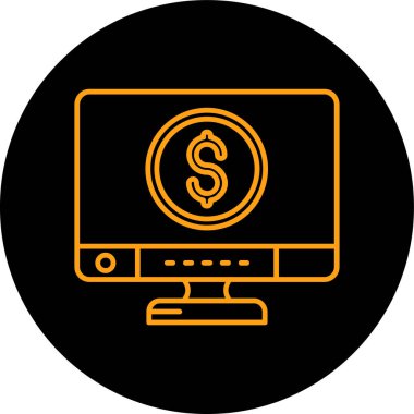 Modern dizüstü bilgisayar simgesinin vektör illüstrasyonu