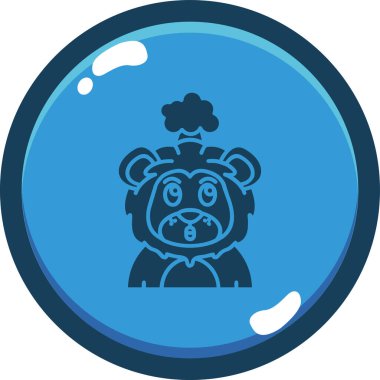 Toplu bir ayı ve siyah çemberli bir taç.