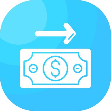 Dolar vektör simgesi modern basit illüstrasyon