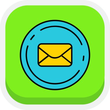 E- posta simgesi vektör illüstrasyonu