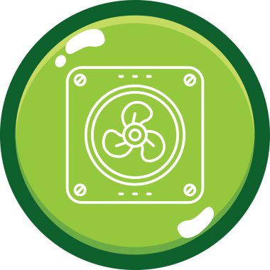 Radyasyon tehlikesi modern simge, vektör illüstrasyonu