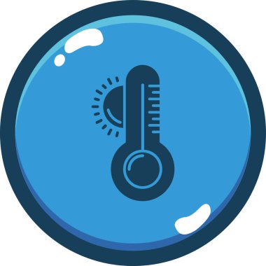 iklim termometresi sıcaklık simgesi - dış hat biçimi