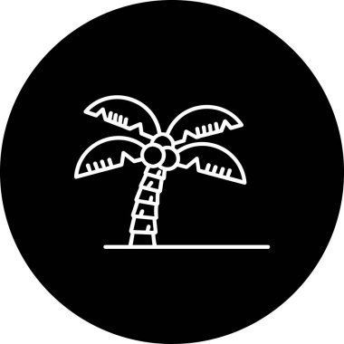 Ağaç simgesinin vektör illüstrasyonu