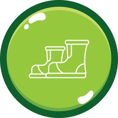 Bir yeşil ve mavi simgenin vektör illüstrasyonu