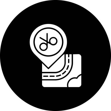 harita konumu ikon vektör illüstrasyonu