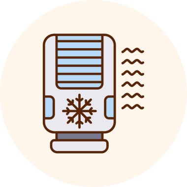 Klima ikonu vektör illüstrasyonu