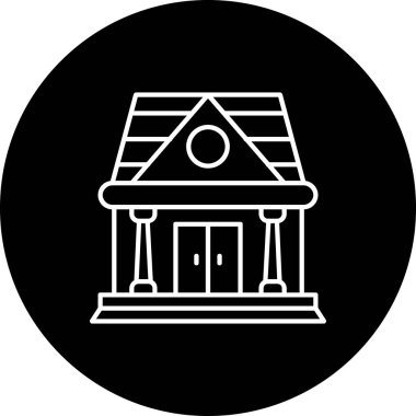 İnşa çizgisi ters vektör resimleme