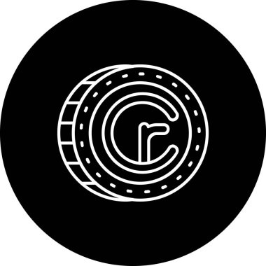 Bozuk para simgesinin vektör illüstrasyonu