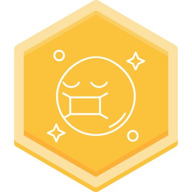 Bir yüzün vektör illüstrasyonu