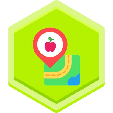 Harita iğnesi. Basit vektör illüstrasyonu