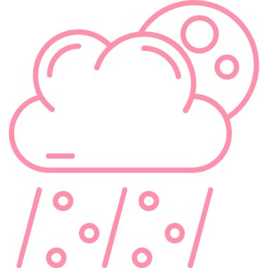 Hava durumu. Web simgesi basit illüstrasyon