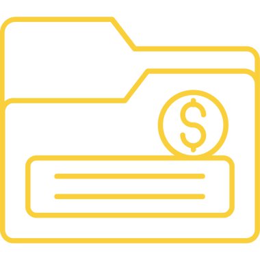 Dolar işareti simgesi. düz biçim tasarımı