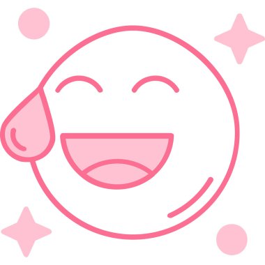 Gülümseyen surat ve gülen yüz vektör tasarımı