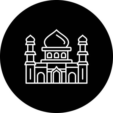 Cami simgesi vektör illüstrasyonu