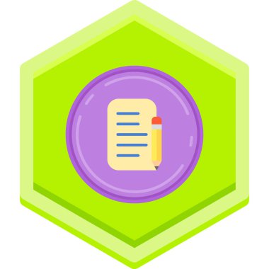 Rozet rozet simgesi doldurulmuş taslak biçimi