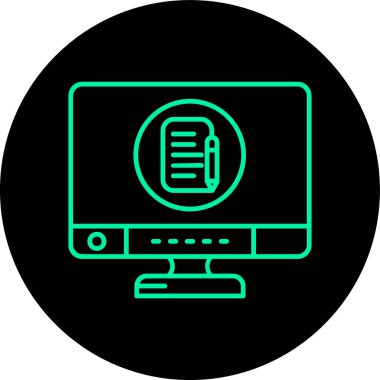 dizüstü bilgisayar simgesi, vektör illüstrasyonu, tasarım kavramı