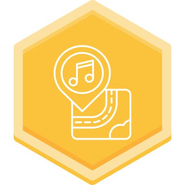 müzik nota simgesi, vektör illüstrasyonu