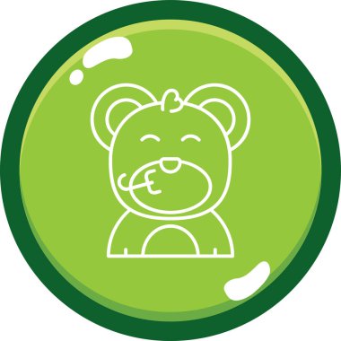 Bir bebeğin sevimli çizgi film vektör çizimi