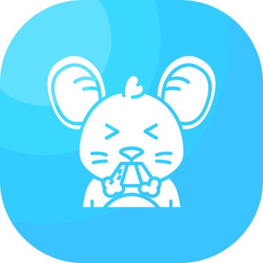 hayvan ayı fare simgesi ile doldurulmuş dış hat biçimi