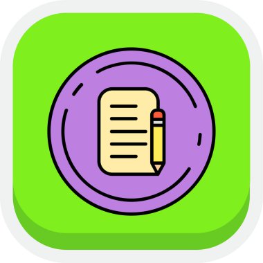 Kişisel ve ticari kullanım için vektör eğitim simgesi.