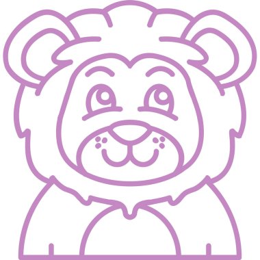 Ayı kafası şirin simgesi