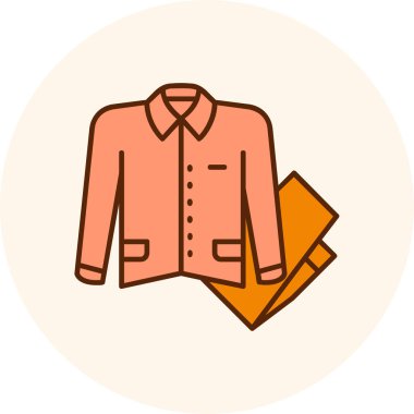 Ceket simge vektör çizim