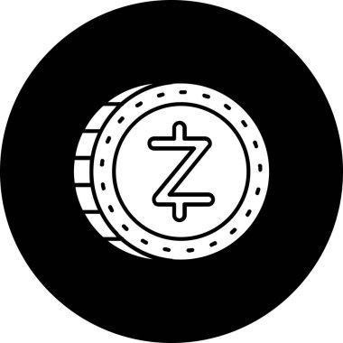 Bozuk para simgesinin vektör illüstrasyonu